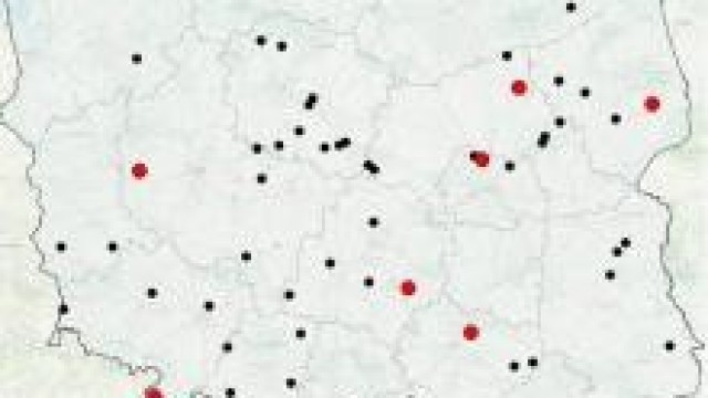 KGP. Mapa wypadków drogowych ze skutkiem śmiertelnym – WAKACJE 2019
