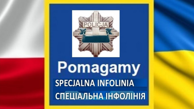 KGP. Specjalna policyjna infolinia dla uchodźców z Ukrainy i ich Rodzin na terenie Polski