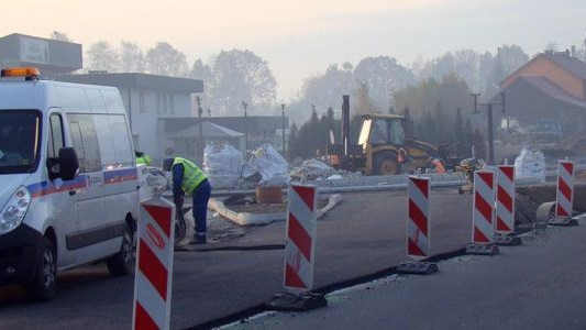 Kolejny etap budowy ronda