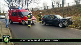 Kolejny wypadek na ulicy Kościelnej w Malcu