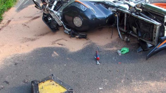 Kolejny wypadek z udziałem motocyklisty – FOTO