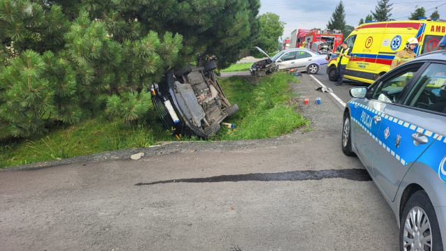 Kolizja drogowa w Bulowicach: przyczyną cukrzyca u kierowcy