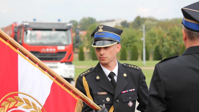 Komendant Powiatowy PSP w Oświęcimiu awansowany na wyższy korpus oficerski