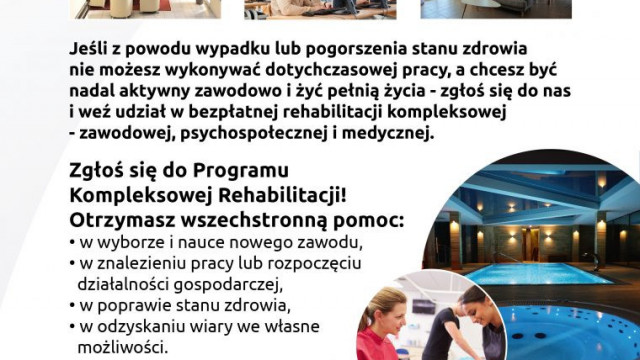 Kompleksowa rehabilitacja szansą na powrót do pracy