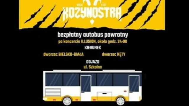 KozyNostra Rock Fest 2024: Baw się na koncertach i wróć do Kęt bezpłatnym autobusem!