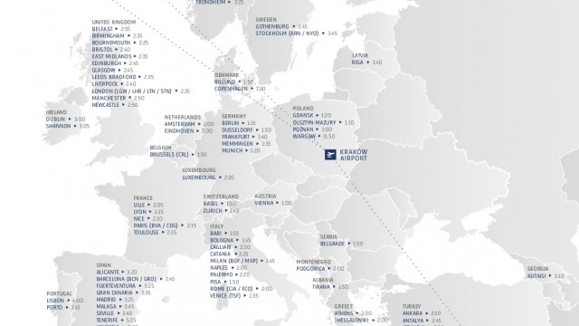 KRAKÓW. Startuje zimowa siatka połączeń w sezonie 2023/2024 w Kraków Airport