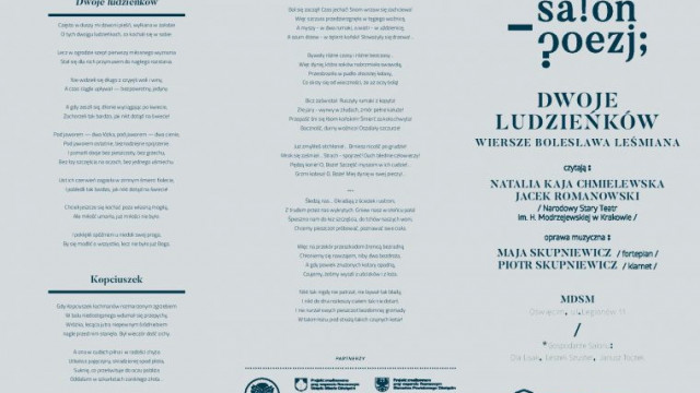 Krakowski Salon Poezji w MDSM z wierszami Leśmiana
