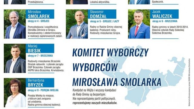 KWW Mirosława Smolarka – lista kandydatów do Rady Gminy Oświęcim