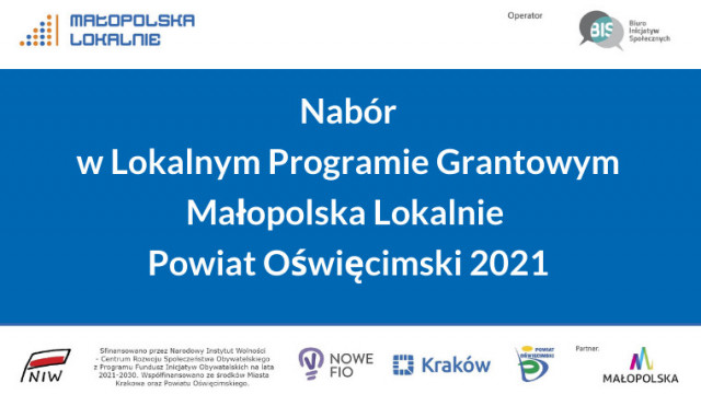 Lokalny Program Grantowy FIO Małopolska Lokalnie Powiat Oświęcimski