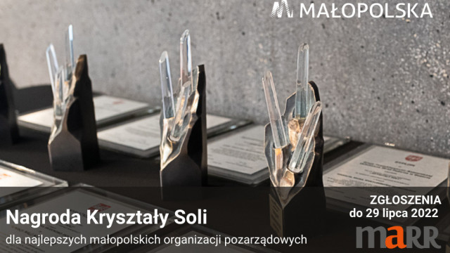 MAŁOPOLSKA. Nabór zgłoszeń do Nagrody Kryształy Soli 2022