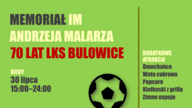 Memoriał im. A. Malarza i 70-lecie LKS Bulowice
