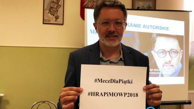 Michał Rusinek zaprasza na mecz MOWP vs  HRAP w Oświęcimiu – FILM