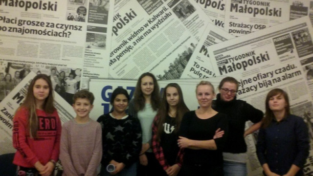 Młodzież MDK na warsztatach dziennikarskich
