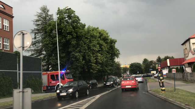 Nie zdążył zahamować. Jedna osoba poszkodowana – FOTO