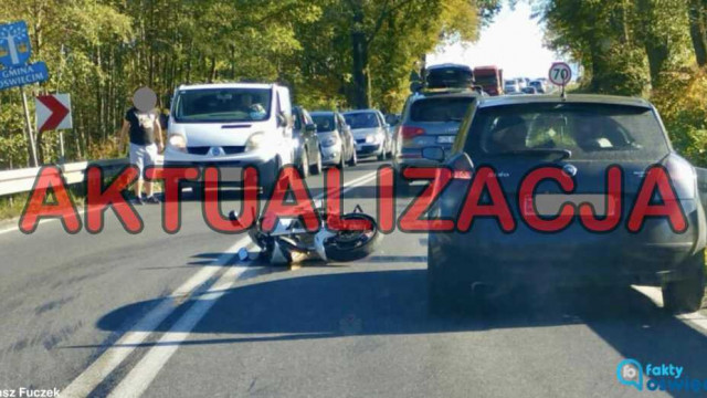 Nie żyje motocyklista z czwartkowego wypadku drogowego