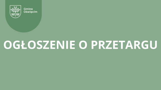 Ogłoszenie o przetargu