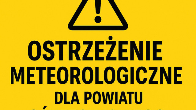 Ostrzeżenie meteorologiczne dla powiatu oświęcimskiego