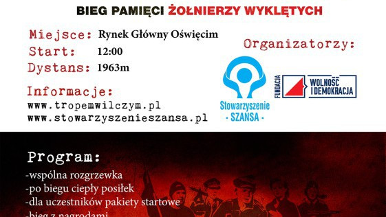 OŚWIĘCIM. Bieg Pamięci Żołnierzy Wyklętych ,,Tropem Wilczym,,