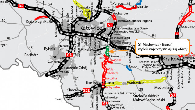 OŚWIĘCIM. Coraz bliżej domknięcia 40 km odcinka S1 Mysłowice – Bielsko-Biała