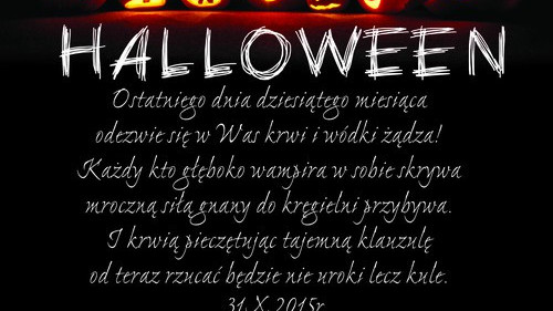OŚWIĘCIM. Halloween&#039;owa Kula Hula. Do wygrania weekend w Zakopanem