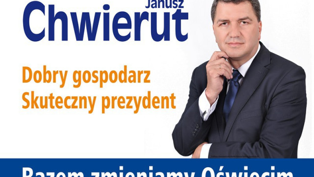 OŚWIĘCIM. Janusz Chwierut zdobył 8564 głosów