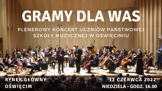 OŚWIĘCIM. Plenerowy Koncert Uczniów Państwowej Szkoły Muzycznej