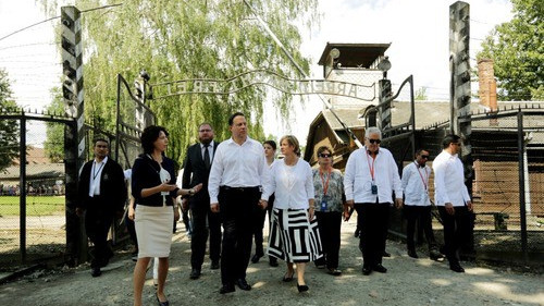 OŚWIĘCIM. Prezydent Panamy odwiedził Miejsce Pamięci i Muzeum Auschwitz