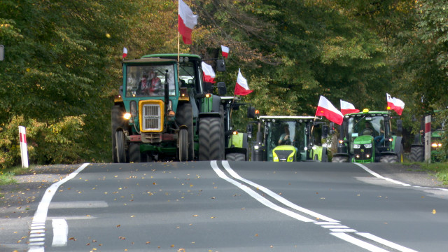 OŚWIĘCIM. Protest rolników na Drodze Krajowej 44