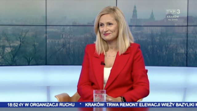 OŚWIĘCIM. Renata Fijałkowska kandydatka na prezydenta Oświęcimia była gościem TVP3 Kraków