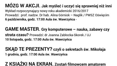 OŚWIĘCIM. Ucz się i czerp z tego przyjemność. Wykłady dla dzieci w miejskiej książnicy