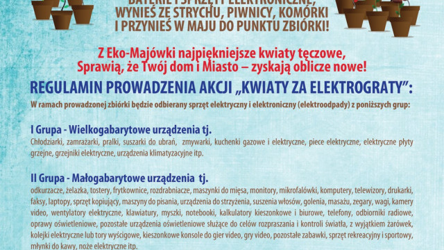 OŚWIĘCIM. Wymień elektrośmiecia na zielone sadzonki