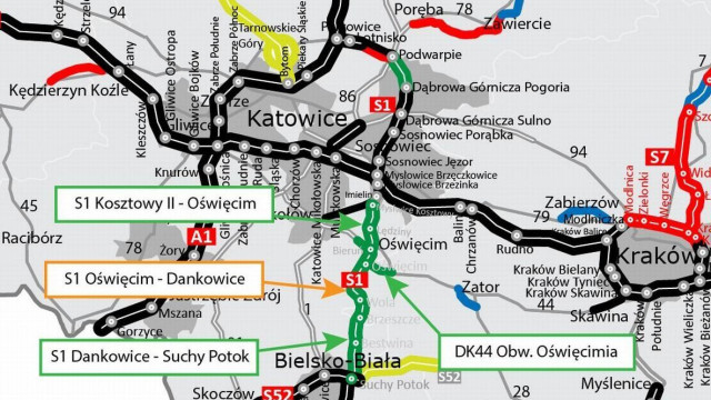 OŚWIĘCIM. Znamy terminy oddania 40 km S1 Mysłowice – Bielsko-Biała