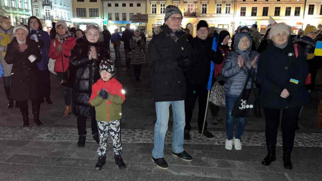 Oświęcimianie solidarni z Ukraińcami – FILM, FOTO