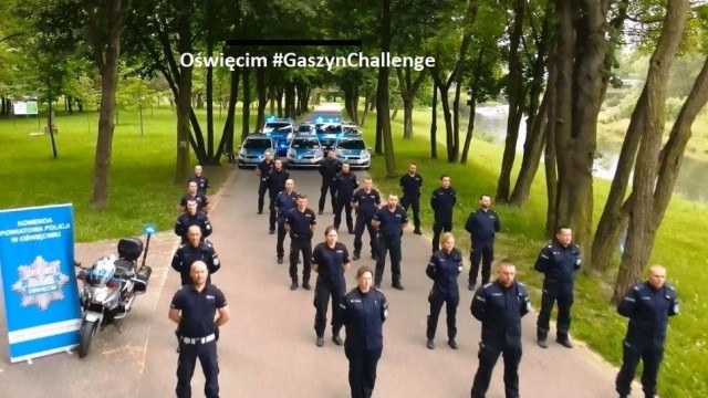 Oświęcimscy policjanci dołączyli do akcji #GaszynChallenge