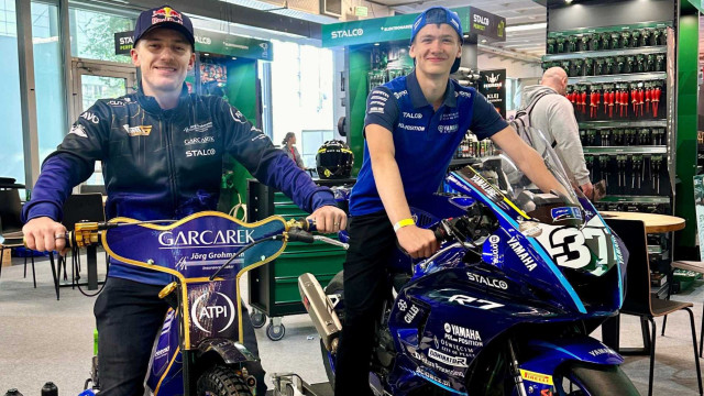 Oświęcimski motocyklista na poznańskich targach
