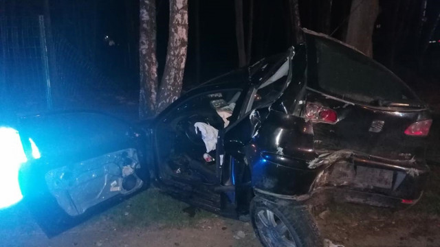 Pijany kierowca rozbił się na głównej ulicy Oświęcimia – FOTO