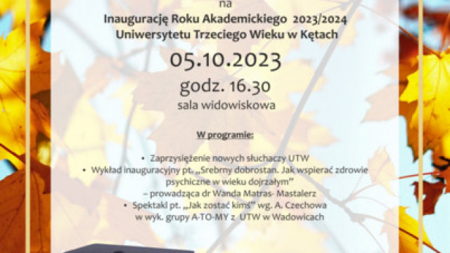 Początek Roku Akademickiego 2023/2024 Uniwersytetu Trzeciego wieku w Kętach