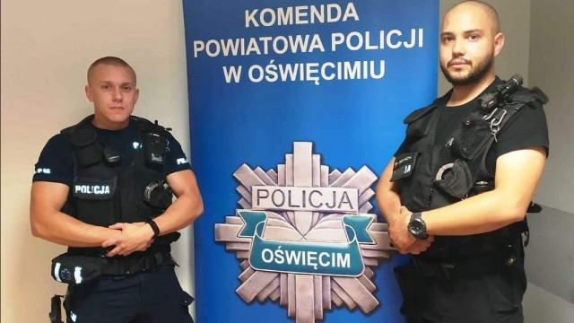 Policjanci Jarosz i Bednarczyk w akcjach ratowania życia