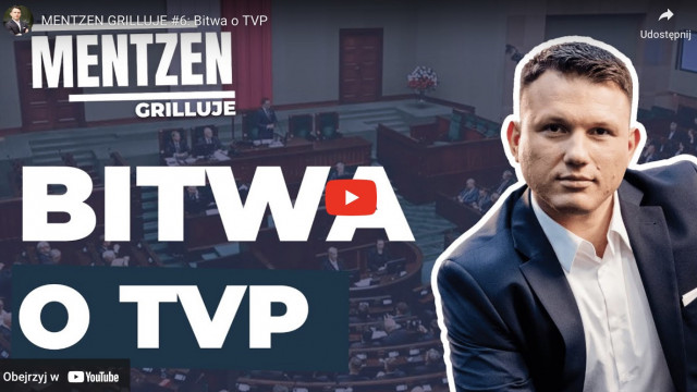 Poseł na Sejm RP Sławomir Mentzen wyjaśnia o co chodzi w bitwie p TVP