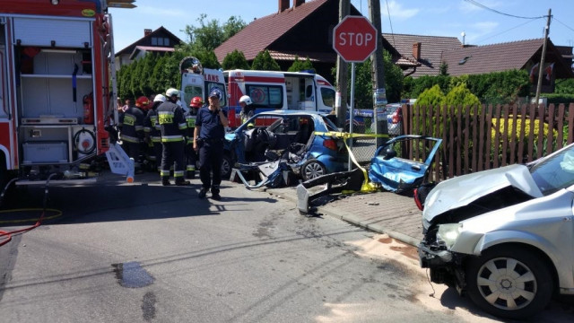 Potrącenie i zderzenie – FOTO