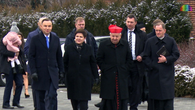 POWIAT. Prezydent Andrzej Duda i premier Beata Szydło na chrzcie w Przeciszowie