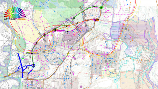 POWIAT. Przebieg obwodnicy Miasta Brzeszcze (MAPA)