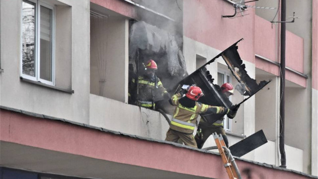Pożar mieszkania w Oświęcimiu. Jedna osoba została poszkodowana