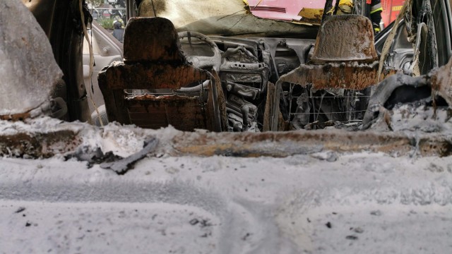Pożar samochodu osobowego w Chełmku – ZDJĘCIA!