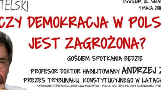 Profesor Zoll w Oświęcimiu o demokracji w Polsce