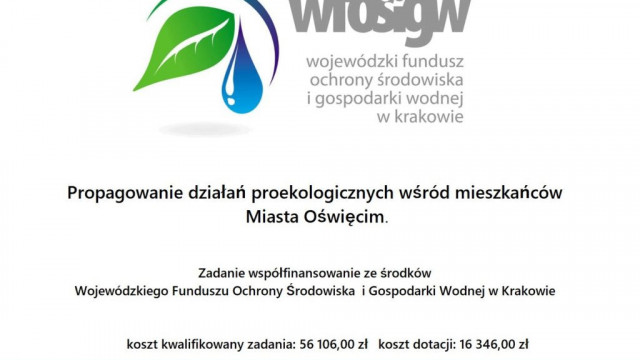 Propagowanie działań proekologicznych wśród mieszkańców Miasta Oświęcim