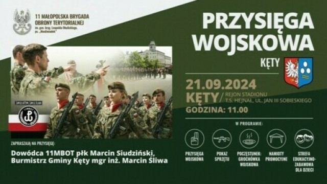 Przysięga wojskowa małopolskich Terytorialsów