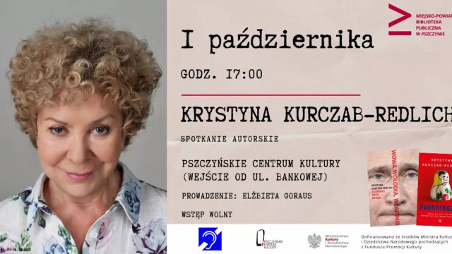 PSZCZYNA. W sobotę spotkanie autorskie z Krystyną Kurczab-Redlich