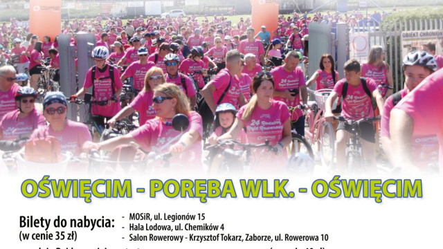 Rodzinny Rajd Rowerowy w Oświęcimiu już 21 czerwca! Koszulka, posiłek i emocje gwarantowane!