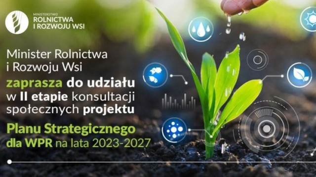 Rozpoczęły się konsultacje drugiej wersji projektu Planu Strategicznego dla Wspólnej Polityki Rolnej na lata 2023-2027